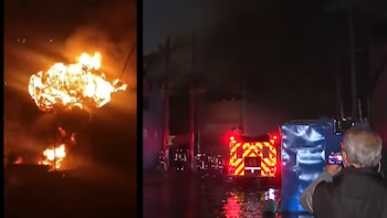 Explosiones y llamas alimentadas por