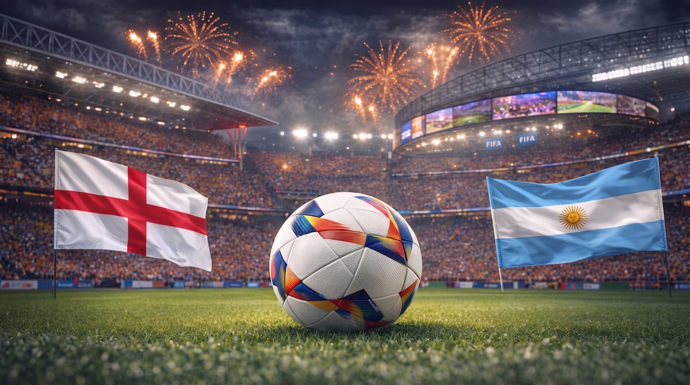 Inglaterra y Argentina definirán uno de los dos finalistas de la Copa Mundial de la FIFA 2026 (Imagen Ilustrativa Infobae)