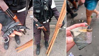 Objetos confiscados por la Fuerza