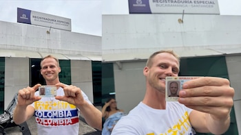Dominic Fabián, el alemán que se enamoró de Colombia, por fin recibió su cédula de ciudadanía: “La felicidad”