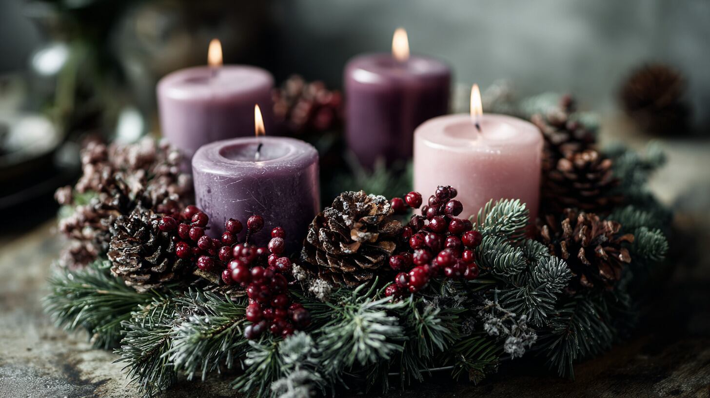 La corona de Adviento es utilizada como símbolo de espera, reflexión y preparación espiritual durante la temporada navideña. — (Imagen Ilustrativa Infobae)