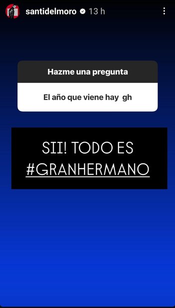 Instagram de Santiago del Moro,