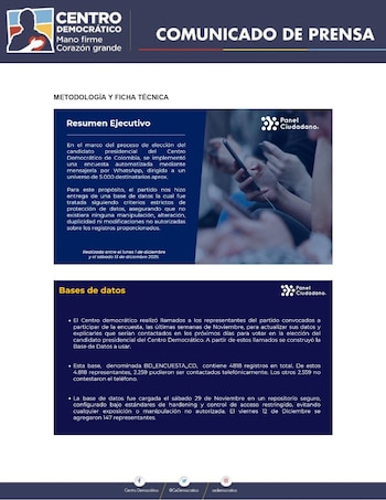 Centro Democrático hizo claridad sobre