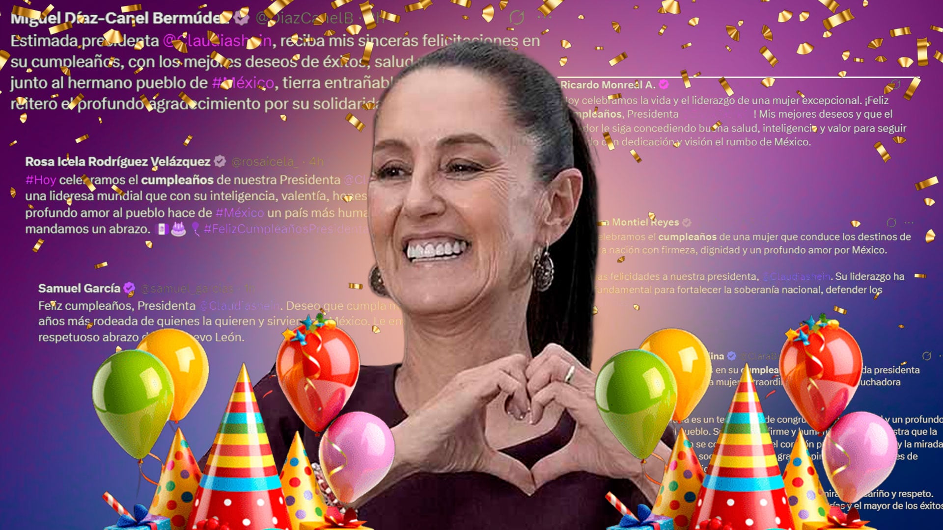 Ariadna Montiel y otros funcionarios difundieron un mensaje de felicitación. (Infobae- Jesúe Abraham)