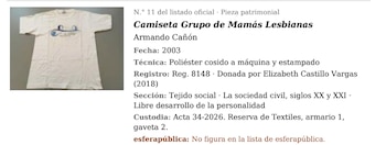 También se registraron objetos vinculados con las luchas sociales y los derechos de la población Lgbtiq+ - crédito Ministerio de las Culturas