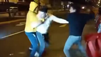 Dos ciudadanos venezolanos enfrentaron a