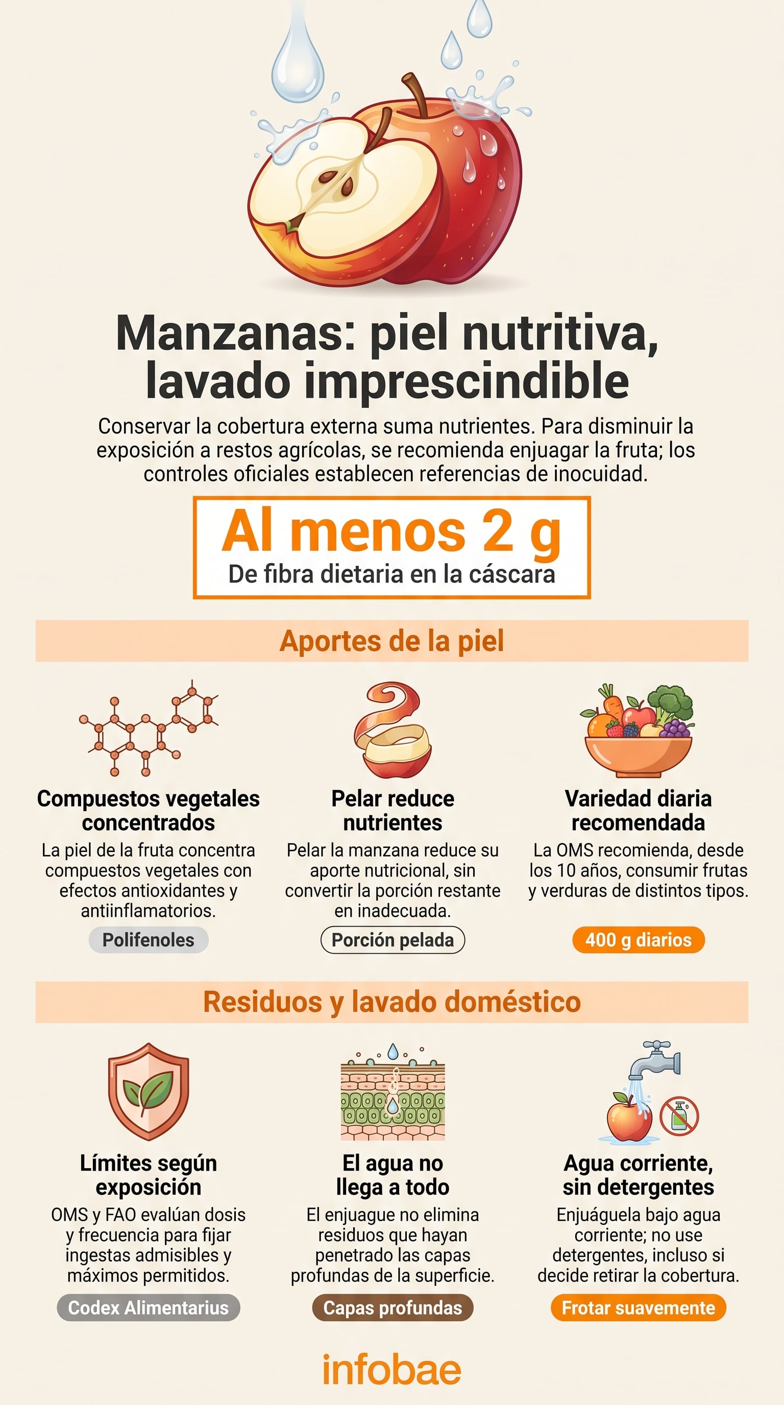 Los polifenoles forman parte de los compuestos vegetales presentes en la superficie de la fruta. (Imagen Ilustrativa Infobae)