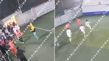 Riña en partido de futbol en Iztapalapa termina con disparos al aire y un detenido; todo queda grabado en video