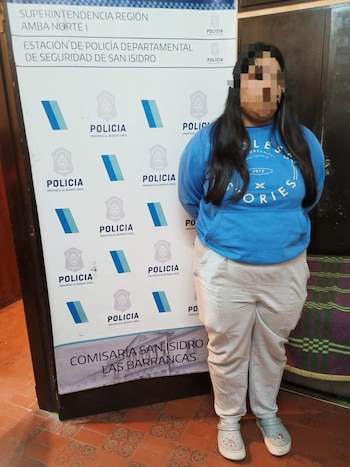 Tamara Lovaiza, la hermana de Katerine: fue aprehendida y luego liberada