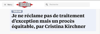 Captura de noticia en Libération