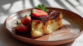 Flan con Gansito, postre cremoso, combinación dulce, sabor nostálgico, repostería mexicana. - (Imagen Ilustrativa Infobae)