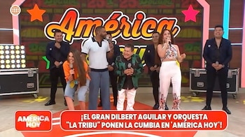 O cantor de cumbia Dilbert Aguilar teve problemas no 'América Hoy' ao confessar sua paixão pela apresentadora Janet Barboza. Ele até disse que dedicou uma música para ela!