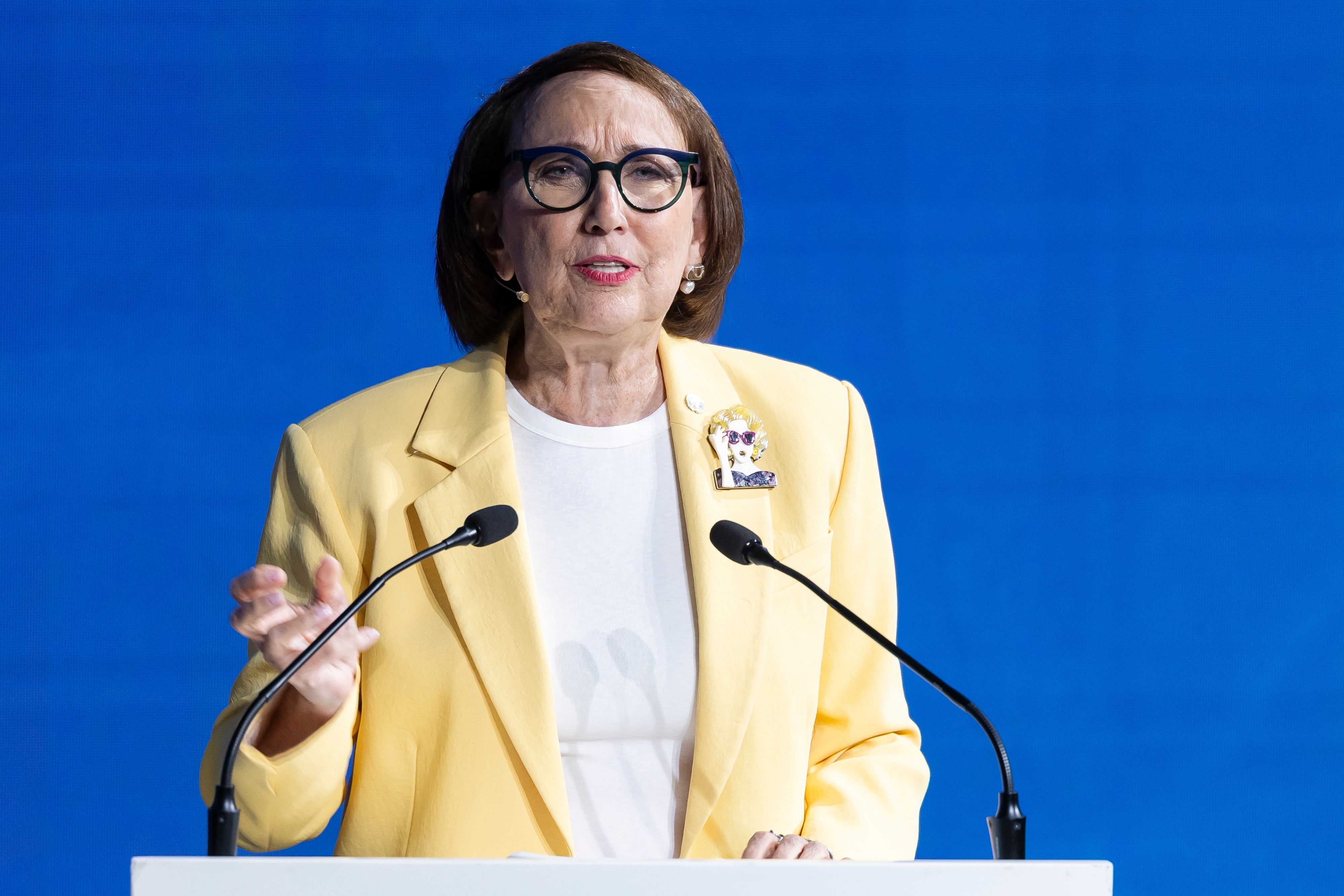 Rebeca Grynspan obtuvo nueve votos para alentar su candidatura durante el tercer sondeo informal para elegir a la próxima persona al frente de Naciones Unidas. EFE/ Cyril Zingaro