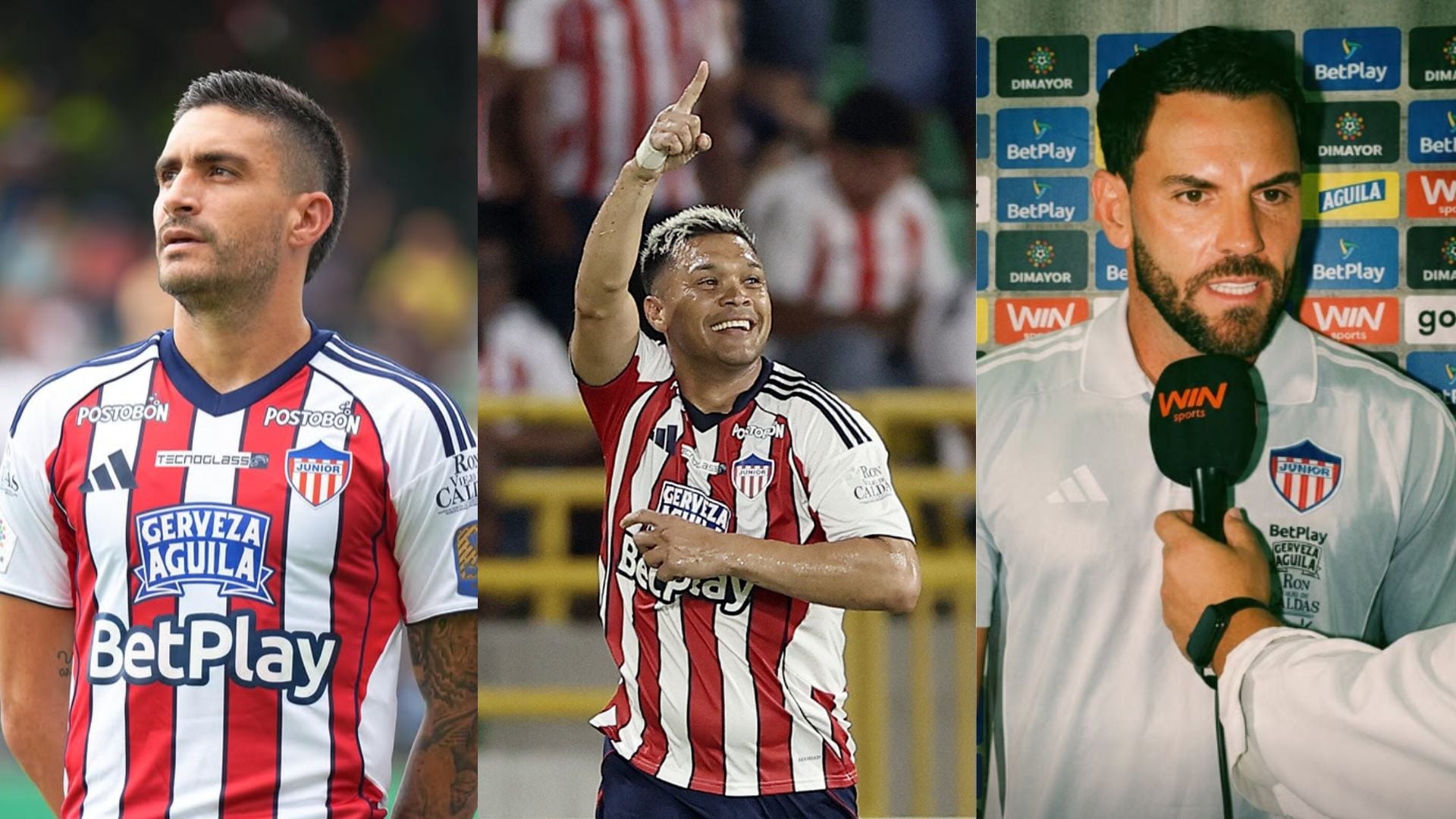 Guillermo Celis hace parte de los lesionados, Teo Gutiérrez le pidió más compromiso a sus compañeros, y el técnico Viera pidió tiempo para demostrar resultados - crédito Junior Club SA