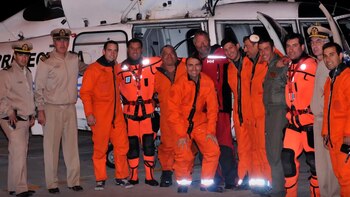 El equipo del heroico rescate