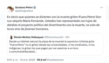 El presidente Petro acusó a