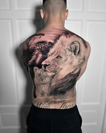 El Imponente tatuaje que se hizo en la espalda Lautaro Martínez