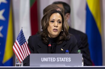 La vicepresidenta estadounidense, Kamala Harris,