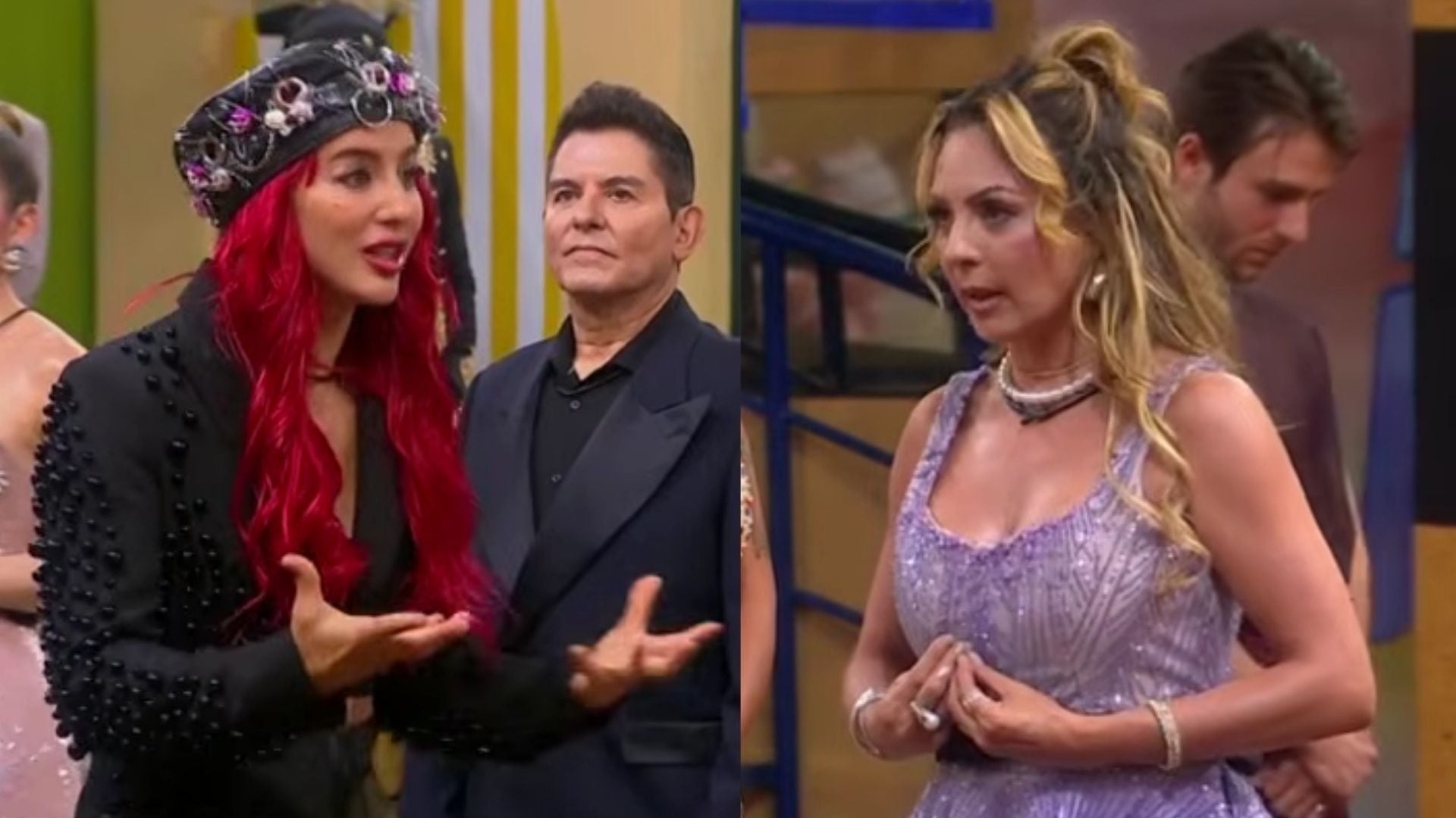 La cantante mexicana encaró a la creadora de contenido argentina durante el posicionamiento. (Captura de pantalla YouTube)