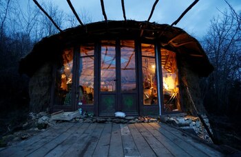 Foto de una casa "compostable"