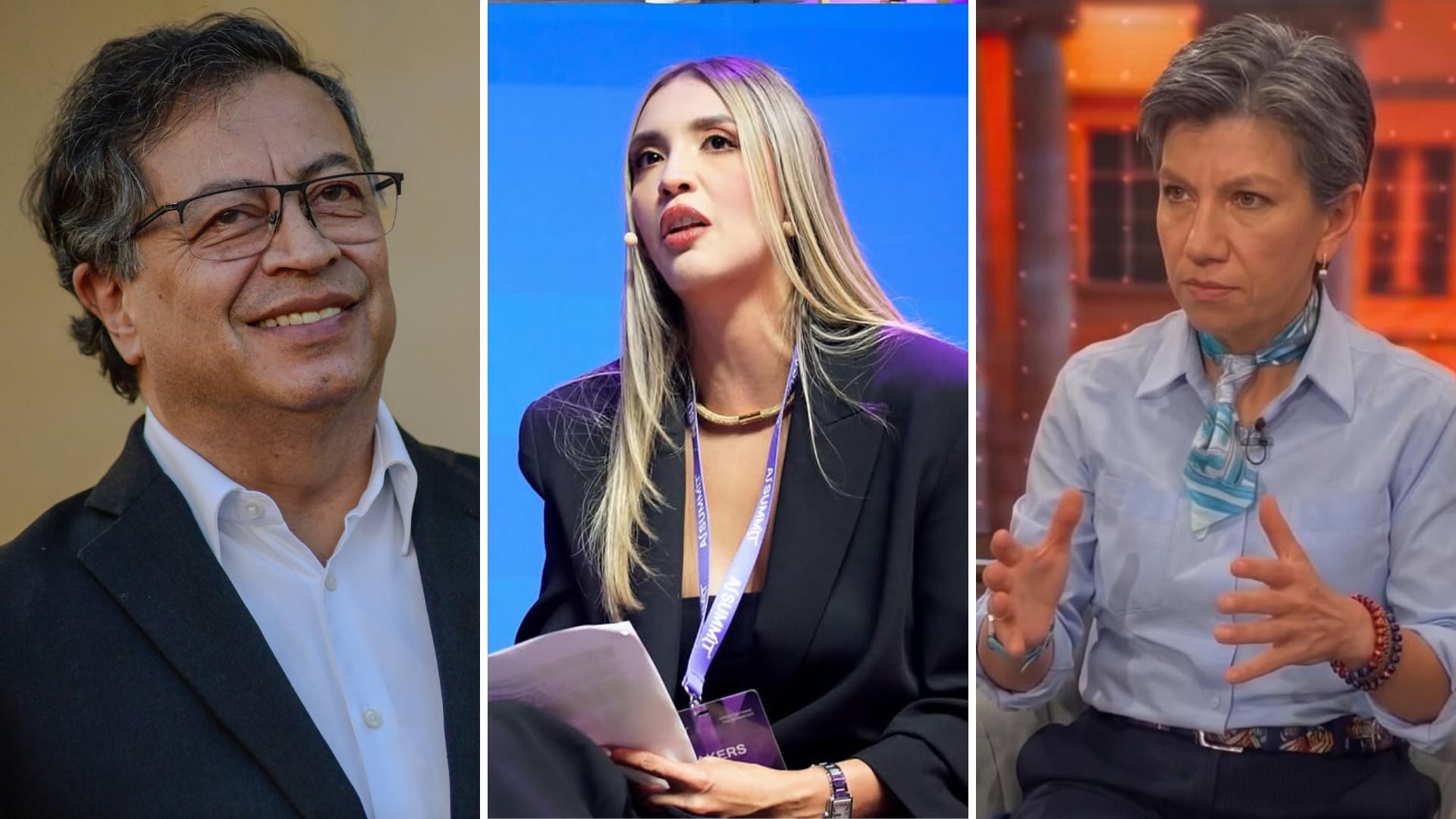 La comunicadora Carolina Gómez cuestionó públicamente a Claudia López después de que la exalcaldesa confirmara su acercamiento político con Gustavo Petro crédito @carogomezsn/Instagram - Presidencia - Claudia López/Facebook