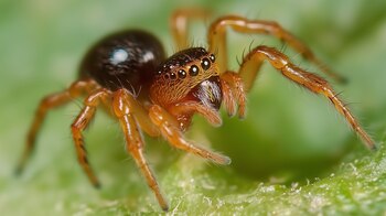 La araña duende se encuentra