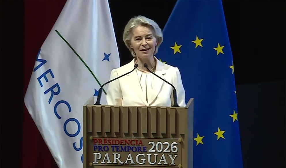 Von der Leyen defendió el acuerdo Mercosur-UE y aseguró que impulsará empleo y crecimiento en ambos bloques