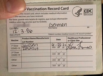 El certificado de vacunación