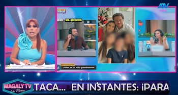 Magaly Medina destaca el discurso de Julián Alexander sobre Ethel Pozo y la fidelidad: “No le voy a fallar a ninguno de ellos”. Captura: Magaly TV La Firme.