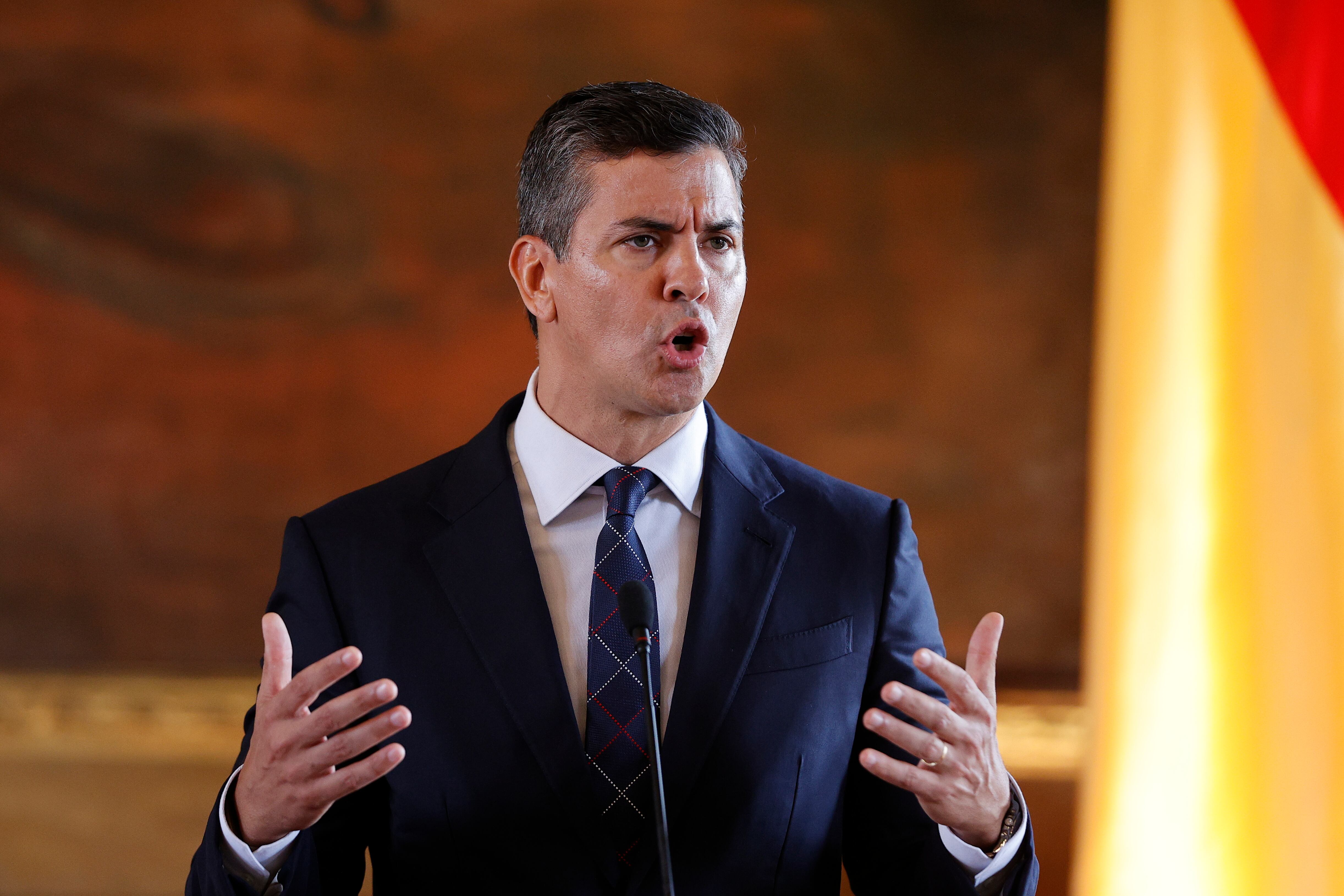 El presidente de Paraguay, Santiago Peña (EFE/Juan Pablo Pino)