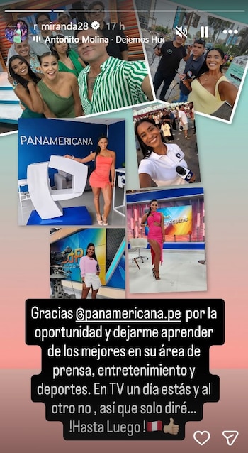 Rocío Miranda se despide de Panamericana TV y sorprende con reflexión. Captura: Ig Rocío Miranda.