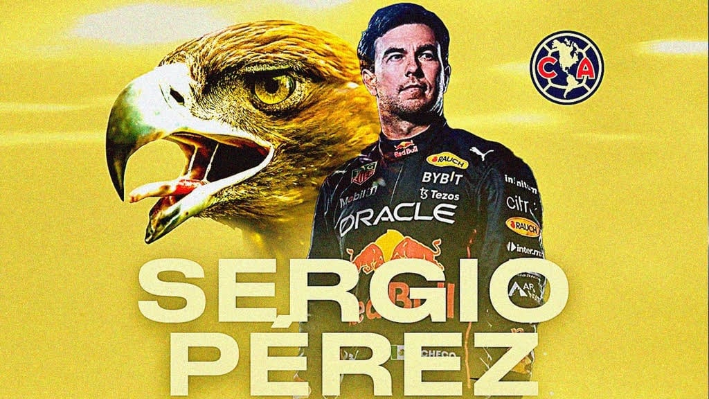 Las Águilas celebraron el regreso del mexicano a la Fórmula Uno. (X / @ClubAmerica