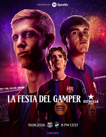 Barcelona disputará el Trofeo Joan Gamper que marcará el cierre de su pretemporada 2026/27.