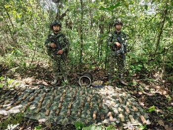 El arsenal fue dejado a