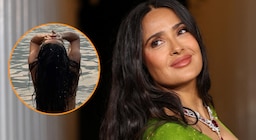 Salma Hayek celebra sus 60 años con una atrevida sesión de fotos en el mar