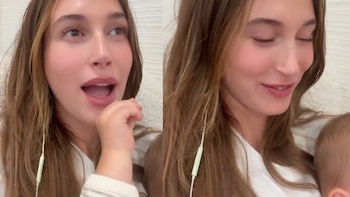El tierno momento madre-hijo que compartió Hailey Bieber en redes
