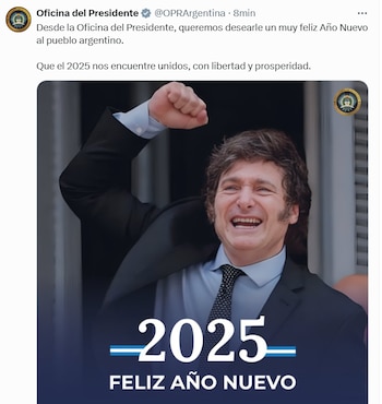 Mensaje de la Oficina del Presidente