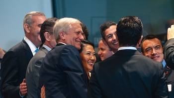Keiko Fujimori posa en selfie con Javier Milei, Kast y Daniel Noboa durante reunión del Escudo de las Américas