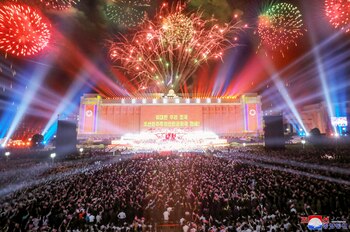 74º aniversario de la fundación de Corea del Norte, en Pyongyang, Corea del Norte. Agencia Central de Noticias de Corea del Norte (KCNA) el 9 de septiembre de 2022. KCNA vía REUTERS