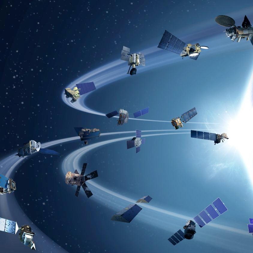 La NASA extenderá Starling hasta 2028 para evaluar cómo sus cuatro naves comparten datos y ajustan sus posiciones en conjunto (NASA)