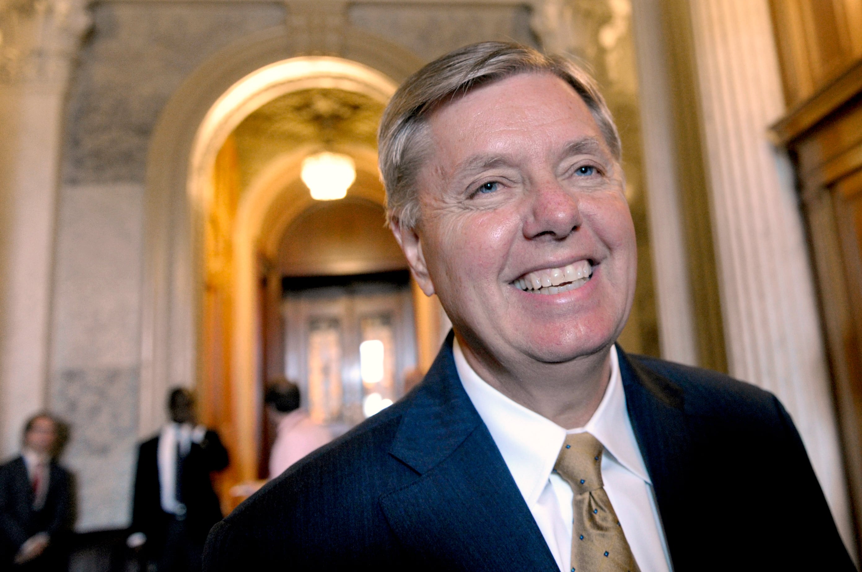 Lindsey Graham murió a los 71 años por una disección aórtica, según un informe preliminar (AP Foto/Susan Walsh, Archivo)