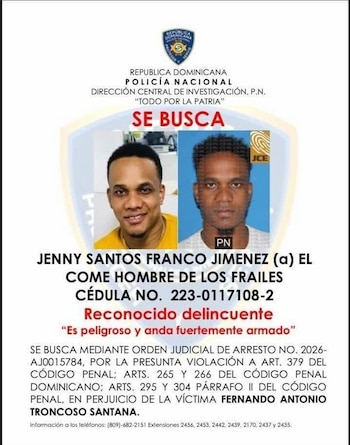 El expediente de Santos Franco Jiménez incluía antecedentes por asociación de malhechores, homicidio y robo./ (Redes Diego Pesqueira)
