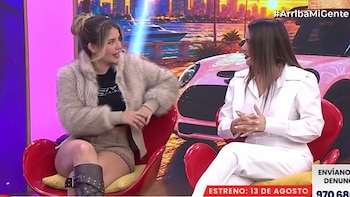 Un desayuno, una noticia y una frase que se volvió viral: Flavia Laos contó cómo vivió el “shock”. Captura: 'Arriba mi Gente.