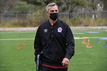 Pablo Lavallén en un entrenamiento