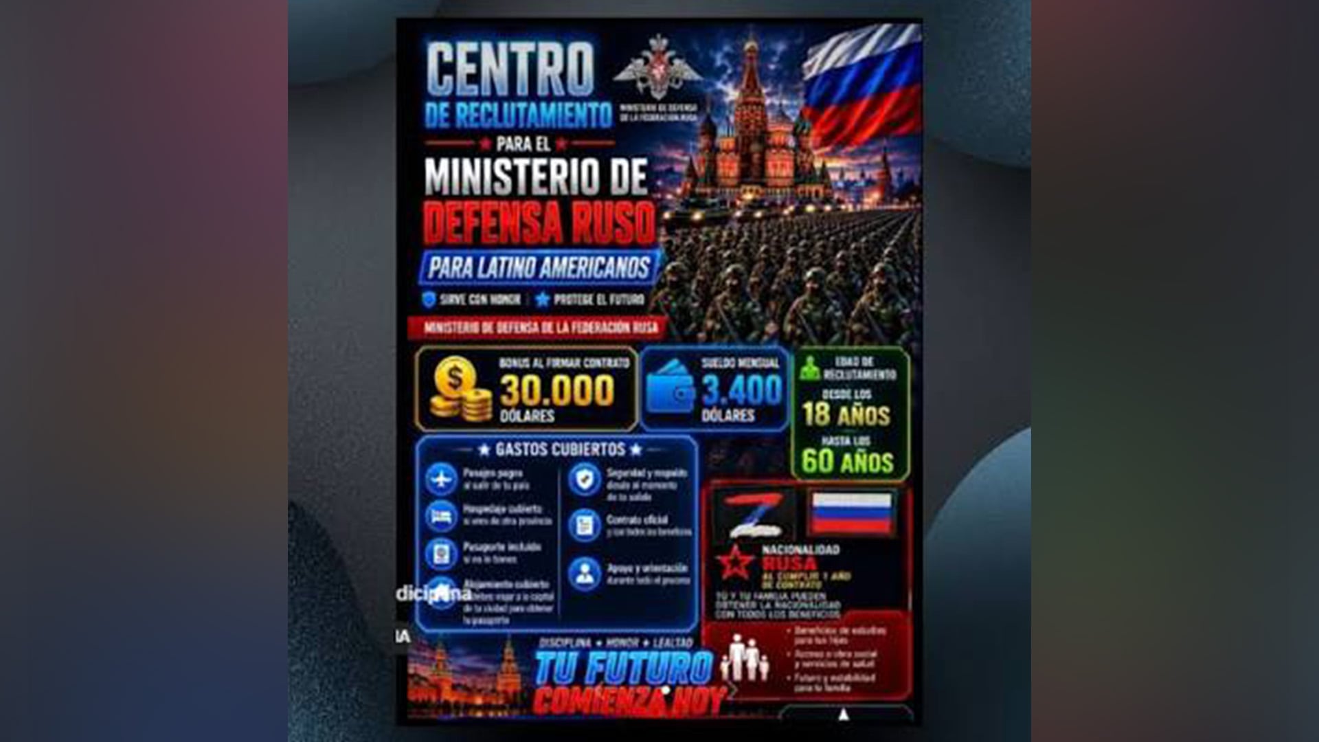 La oferta de trabajo en Tik Tok que llevó a Rodolfo Chico Ketterer a Rusia.