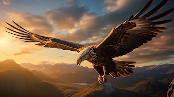 Retrato cinematográfico y atmosférico de un Águila Real Mexicana, que resalta su majestuosidad y aura enigmática en su entorno natural.
Águila Real Mexicana
Retrato cinematográfico de ave
Belleza majestuosa de aves
Atmósfera enigmática y natural - (Imagen ilustrativa Infobae)