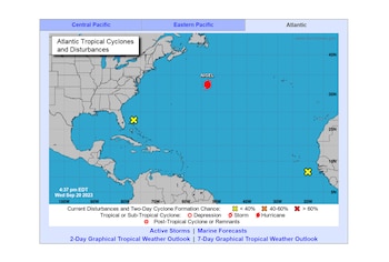 Zona de baja presión cerca