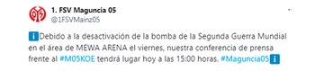 El comunicado del Mainz en