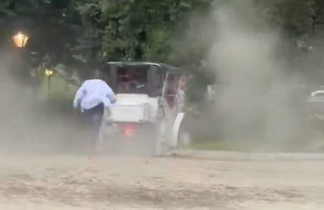 El accidente en Central Park ocurrió cuando el cochero bajó del carruaje para tomar una foto y el caballo Sampson se desbocó cerca de Cherry Hill (X/NYCLASS)