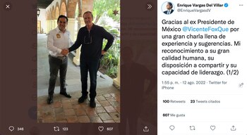 Vicente Fox declaró su apoyo